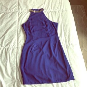 Royal blue cocktail dress